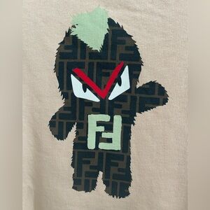 Fendi Kids Designer Sweatshirt Dress